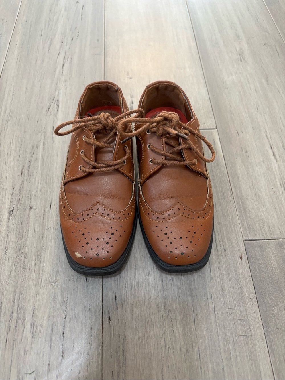 Boys Brown Dress Shoes 9C